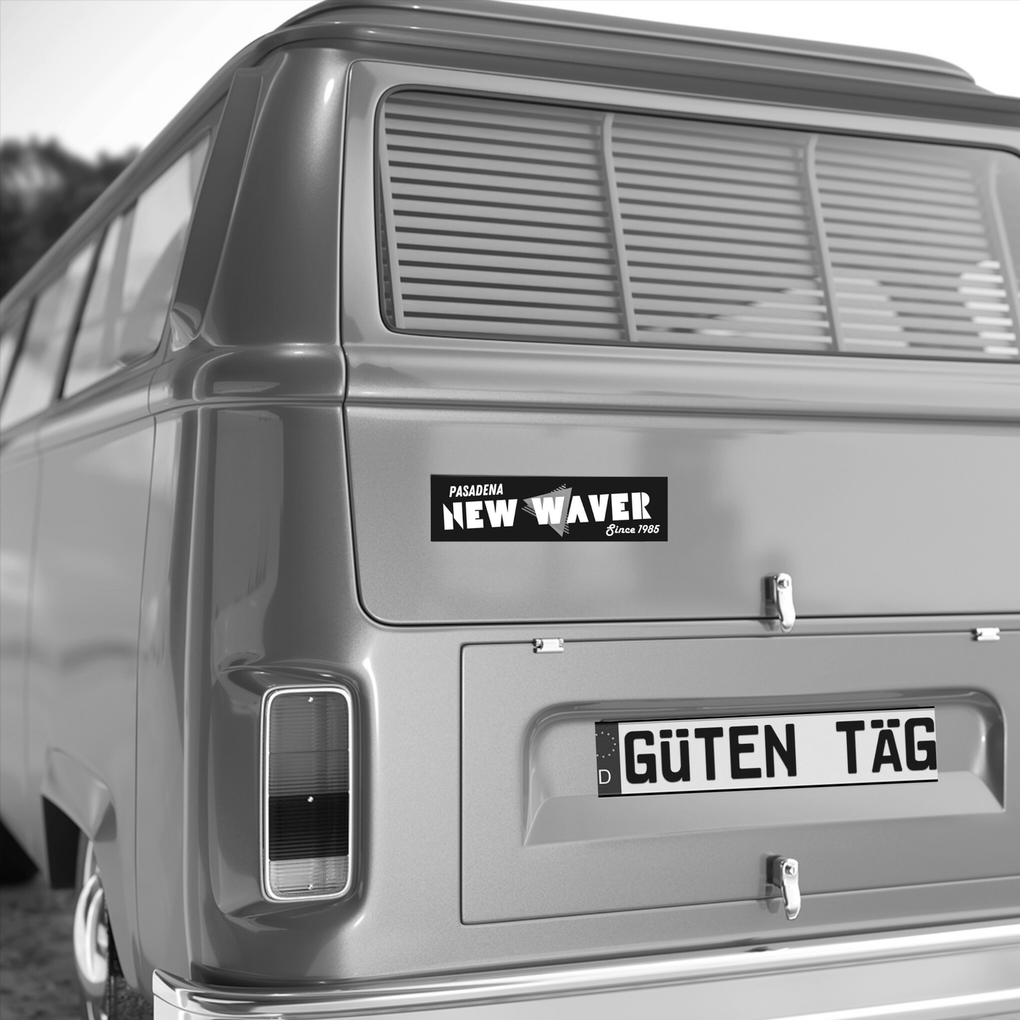 Personalized New Wave Bumper Sticker