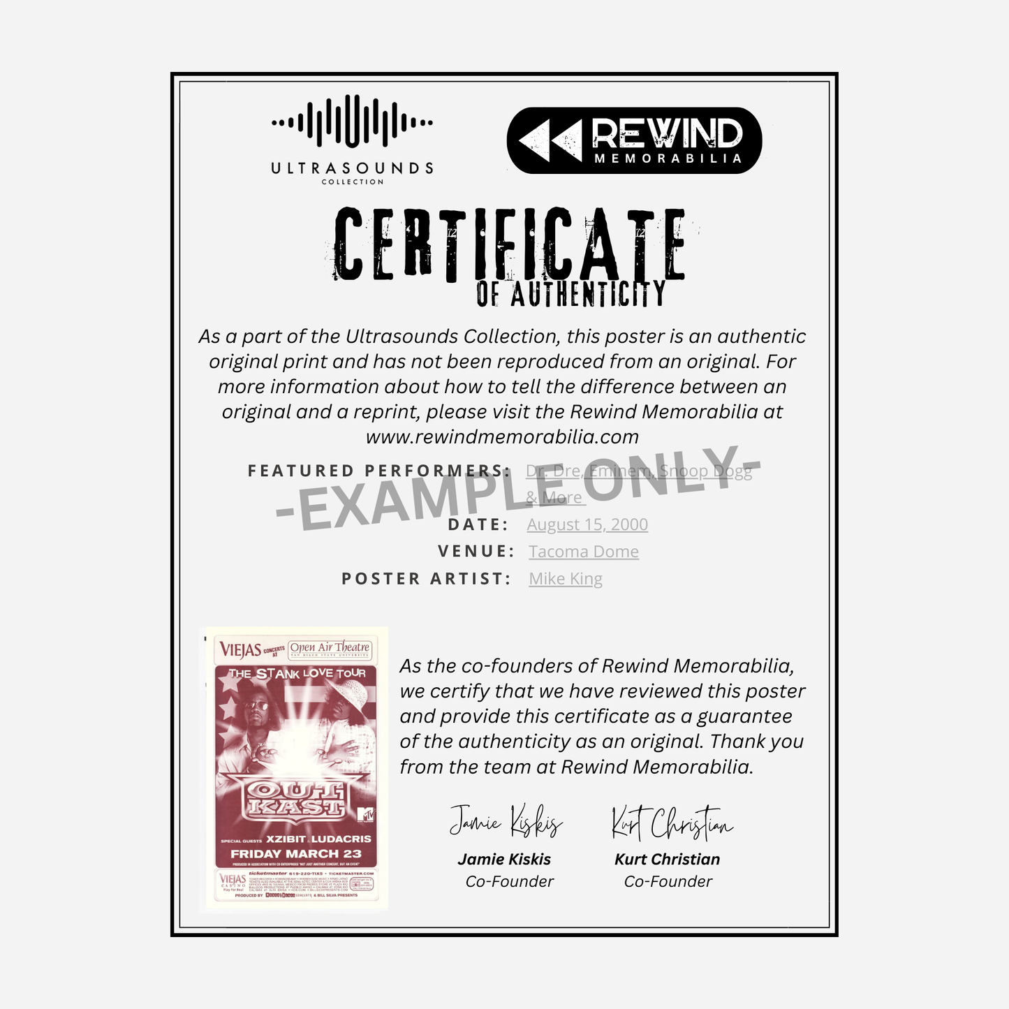 Outkast & XZIBIT 2001 Open Air Theatre | Rare & Near Mint
