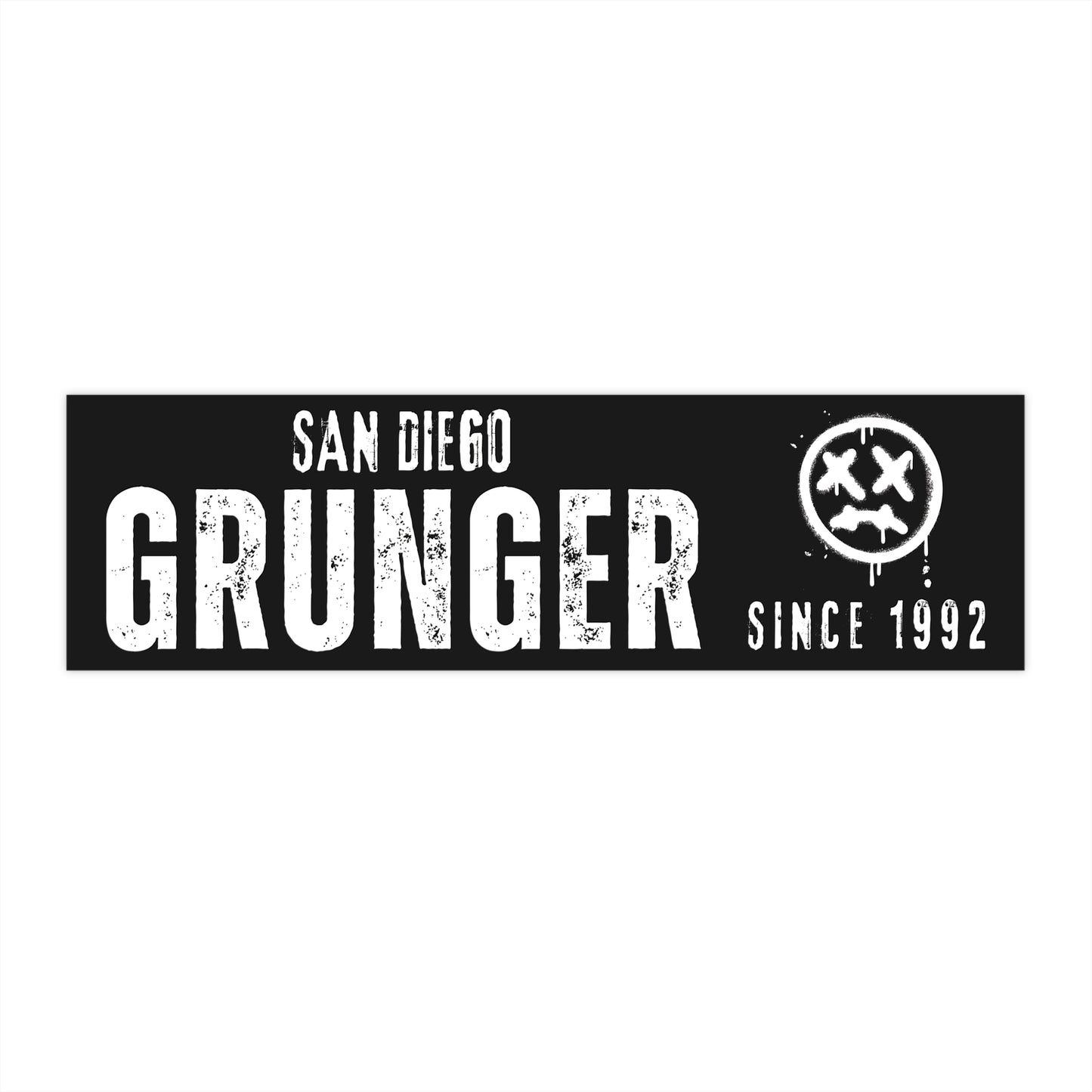 Personalized Grunge Bumper Sticker