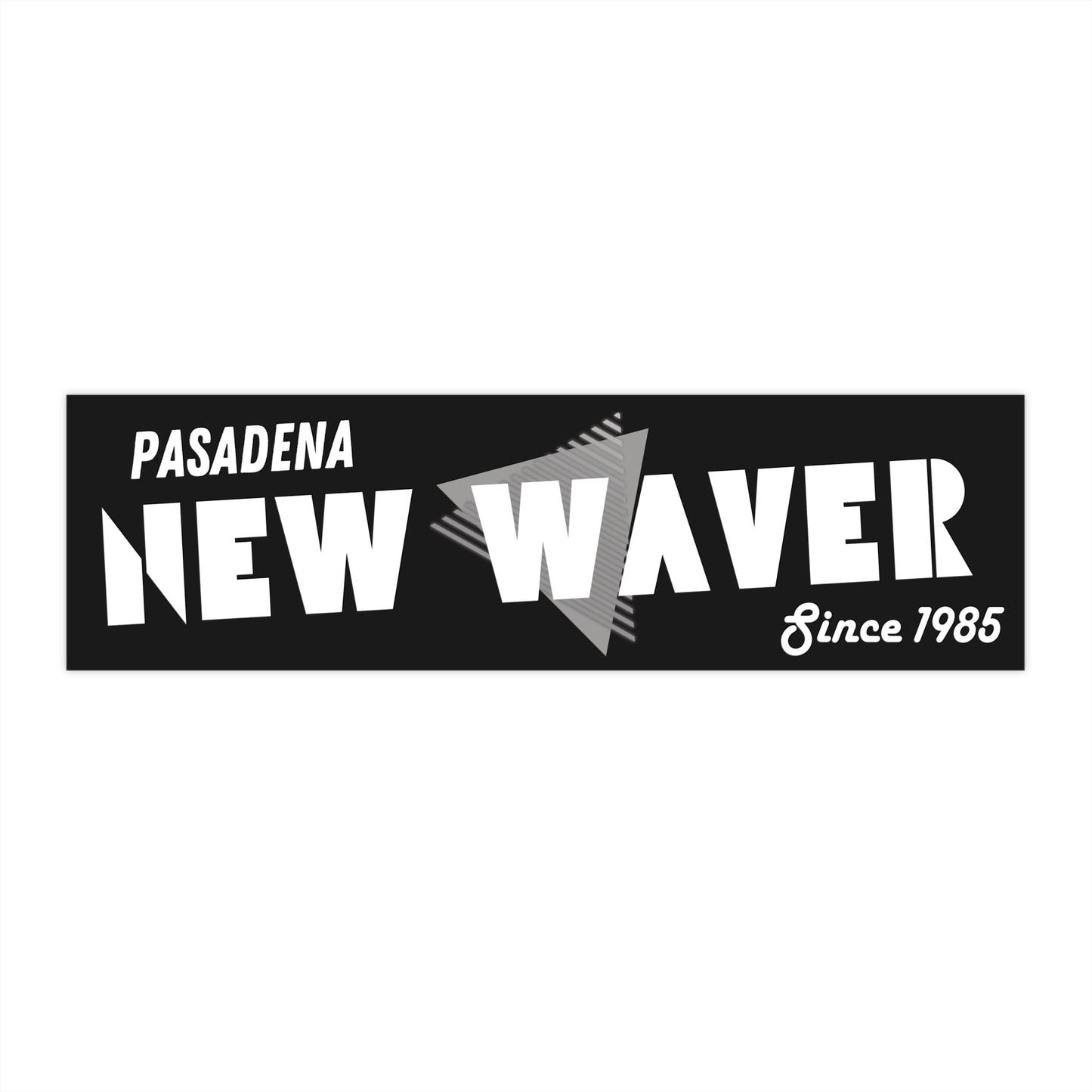 Personalized New Wave Bumper Sticker