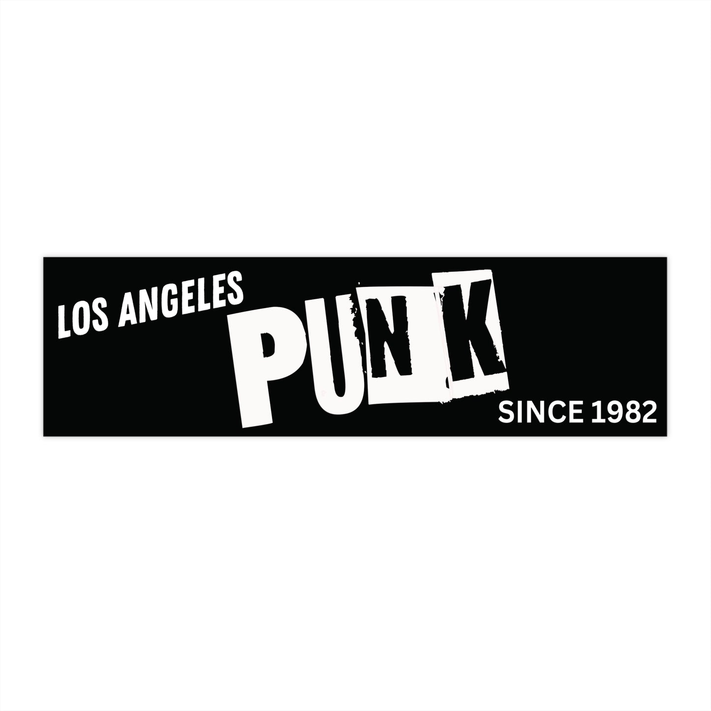 Personalized Punk Bumper Sticker