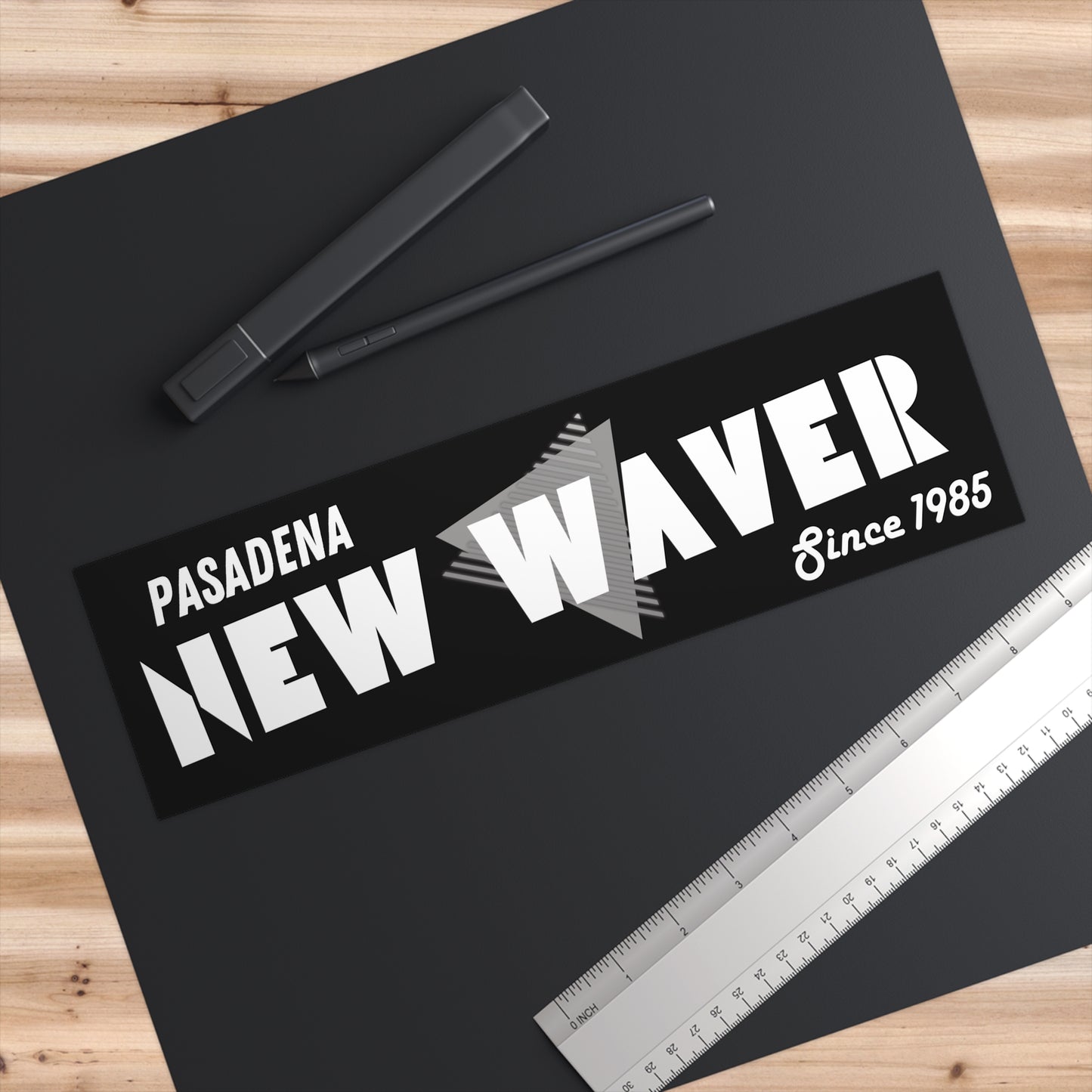 Personalized New Wave Bumper Sticker