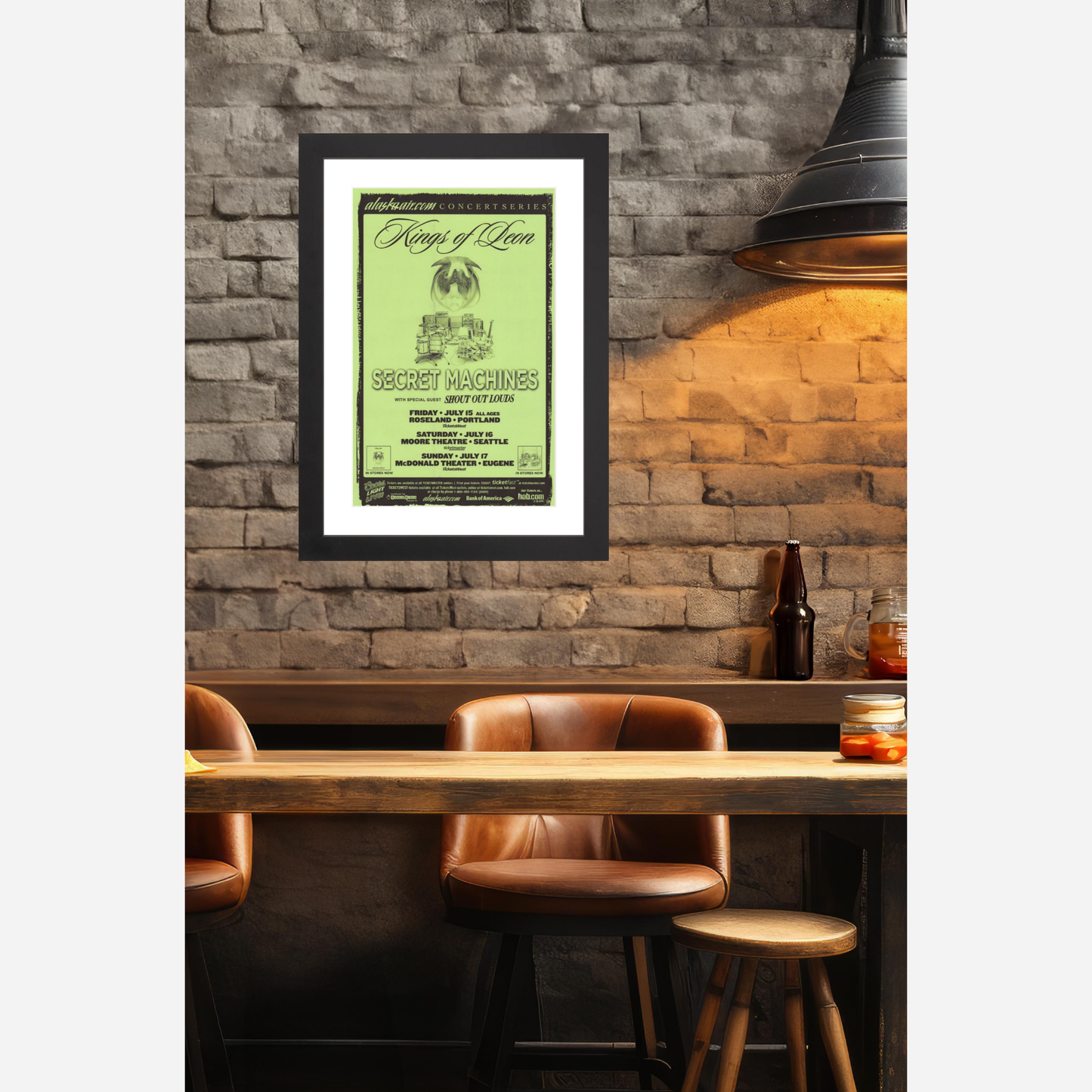 2003 Foo Fighters Salem Armory Póster original RM 95 Mint