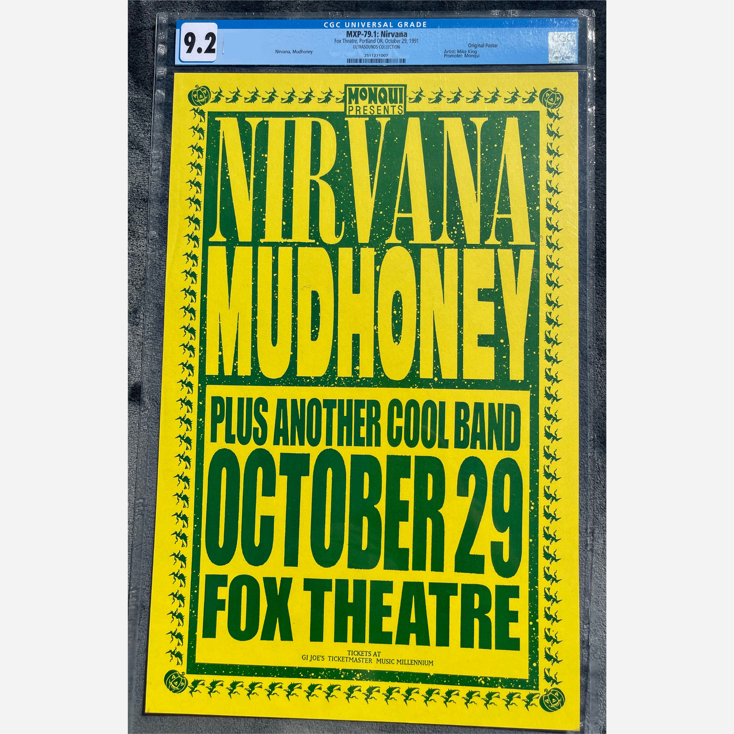 2003 Foo Fighters Salem Armory Póster original RM 95 Mint