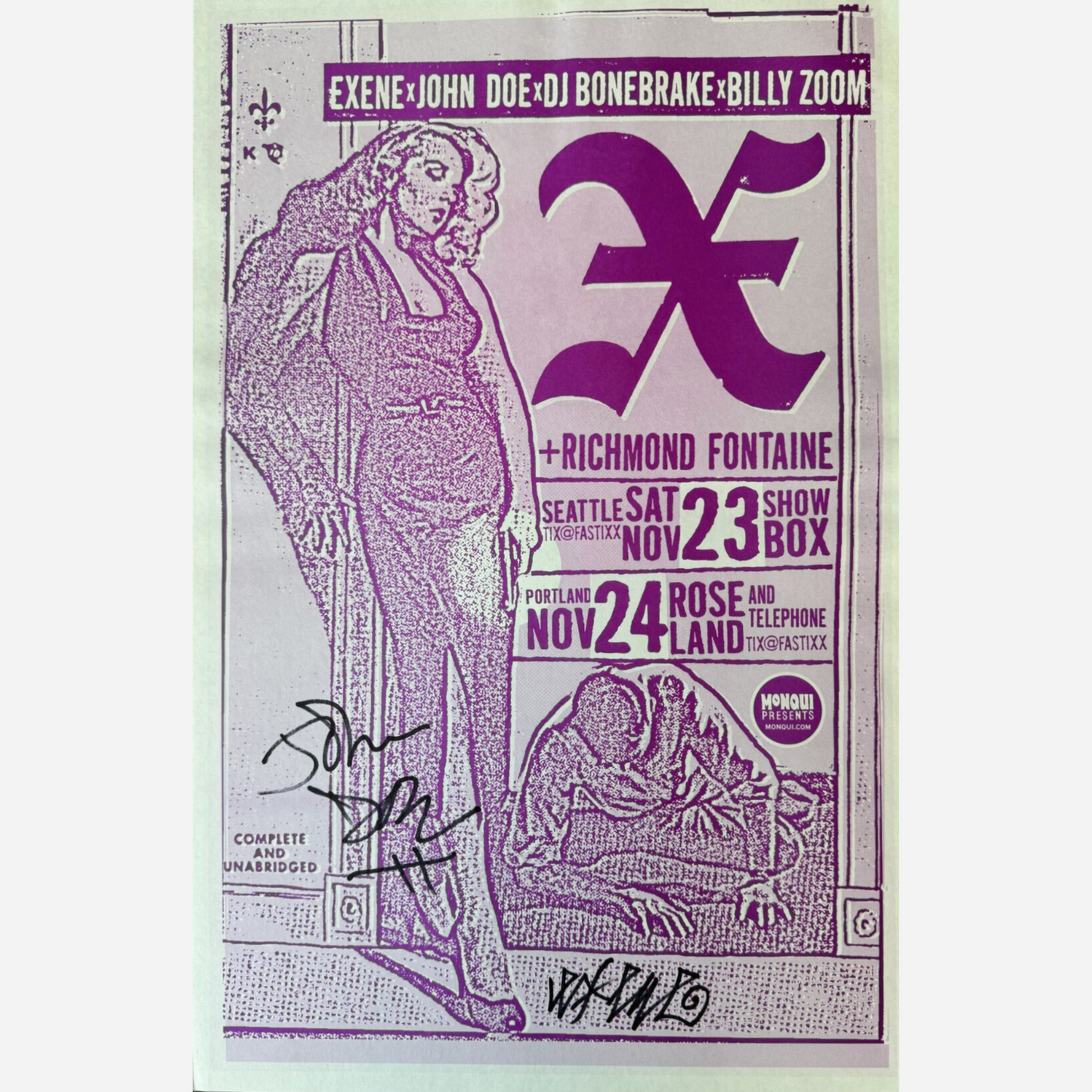 2003 Foo Fighters Salem Armory Póster original RM 95 Mint