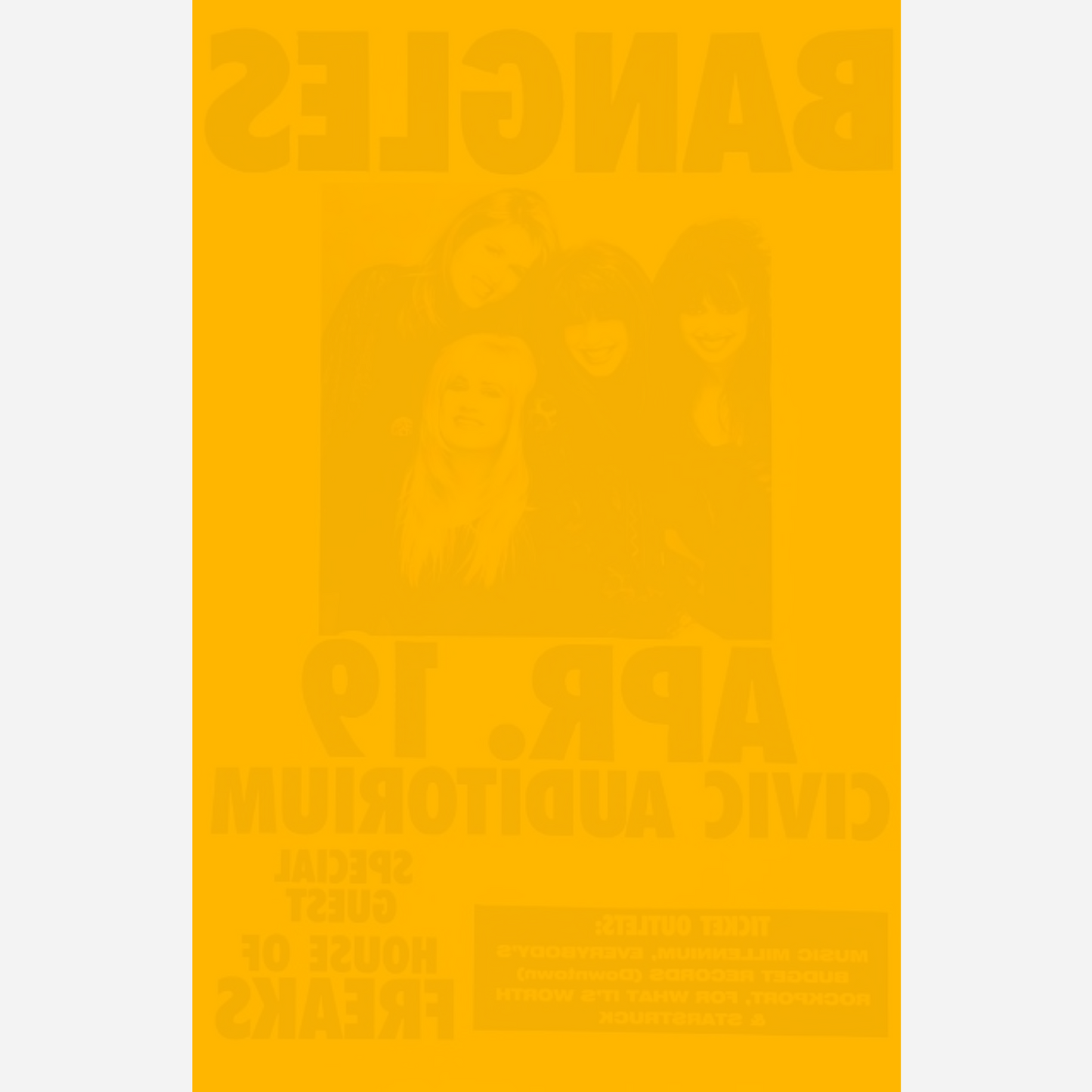 2003 Foo Fighters Salem Armory Póster original RM 95 Mint