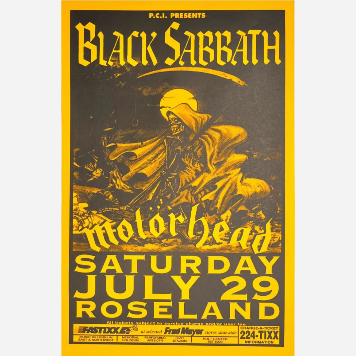 2003 Foo Fighters Salem Armory Póster original RM 95 Mint