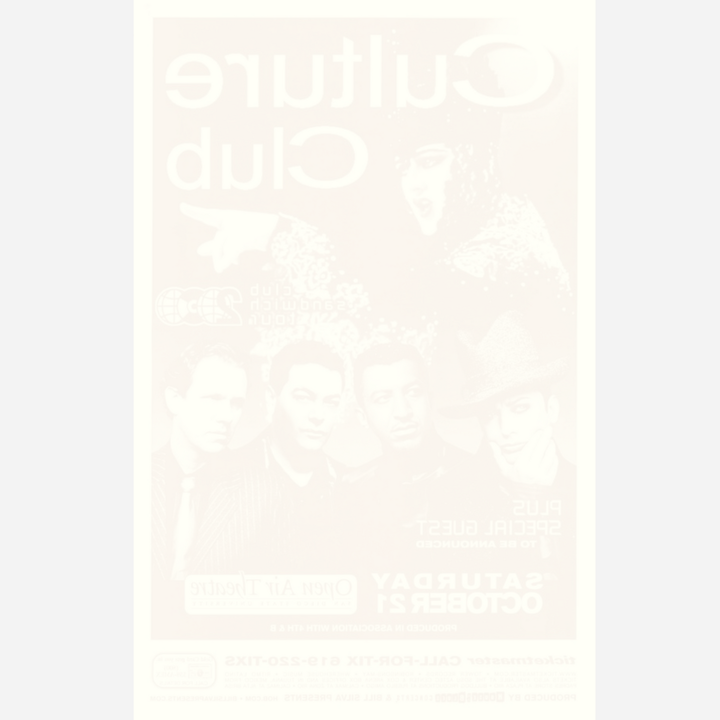 2003 Foo Fighters Salem Armory Póster original RM 95 Mint