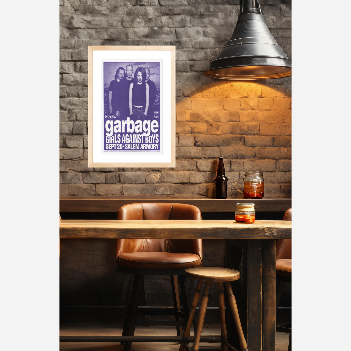 Garbage 1998 Salem Armory Original Poster | Rare & Near Mint