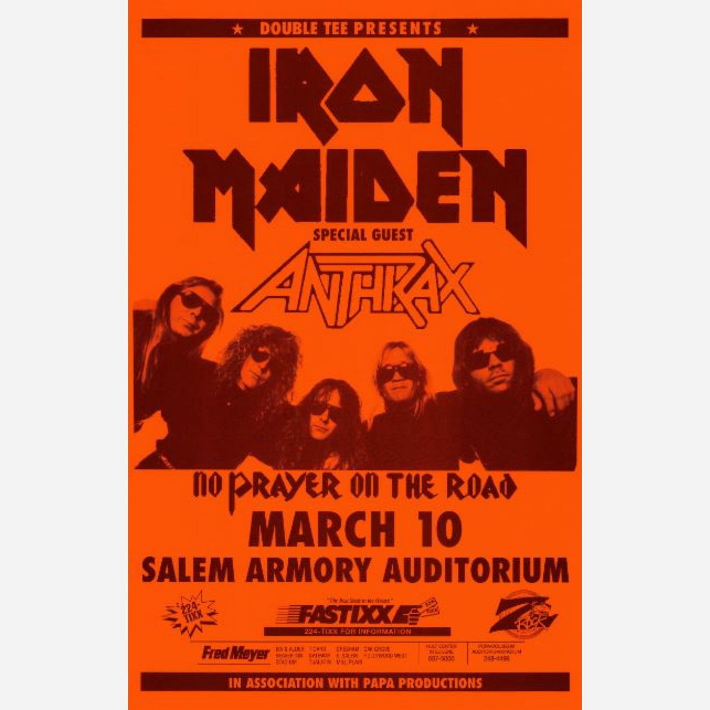 2003 Foo Fighters Salem Armory Póster original RM 95 Mint