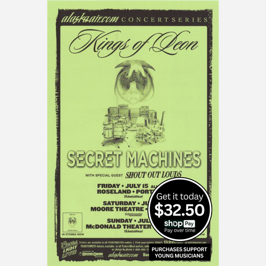 2003 Foo Fighters Salem Armory Póster original RM 95 Mint