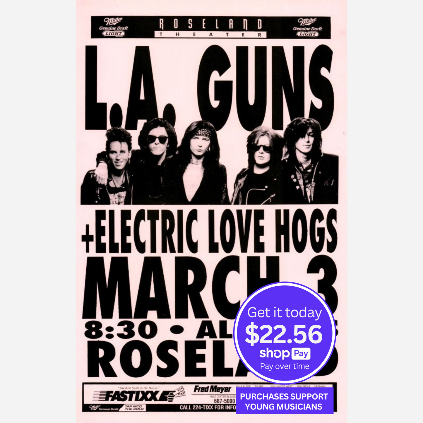 2003 Foo Fighters Salem Armory Póster original RM 95 Mint