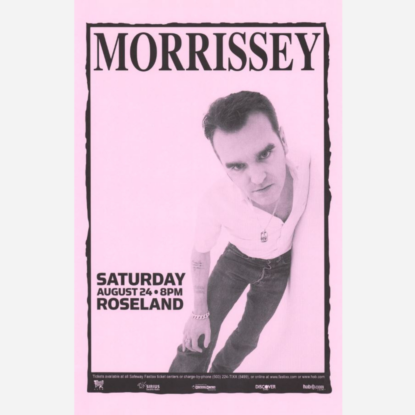 Morrissey 2002 Roseland Theater |  Rare & Near Mint