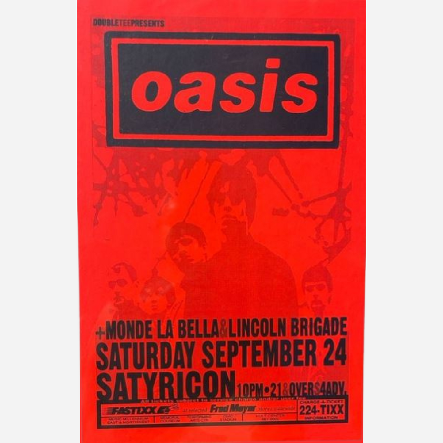 2003 Foo Fighters Salem Armory Póster original RM 95 Mint