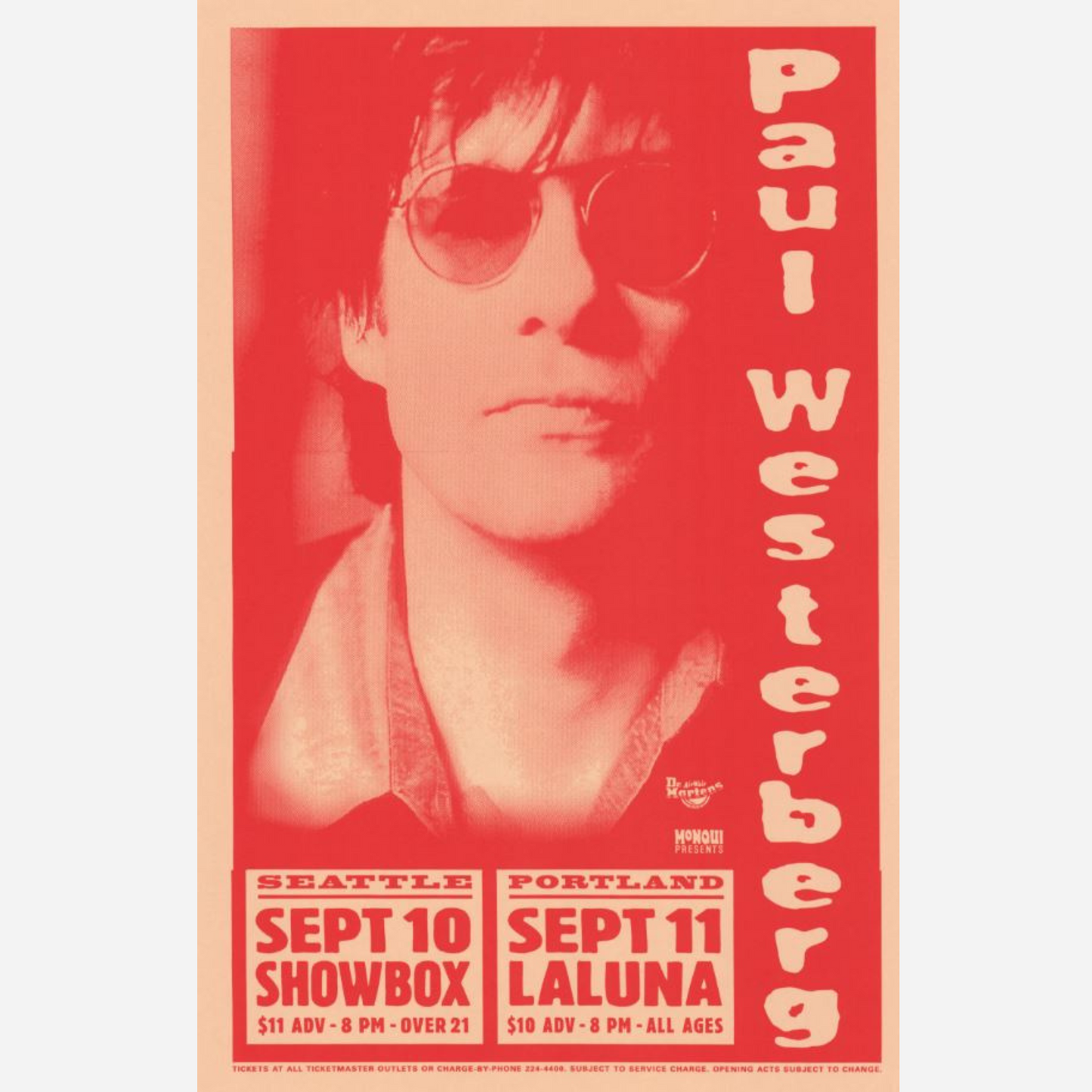 Paul Westerberg 1996 Showbox & La Luna | Rare & Near Mint