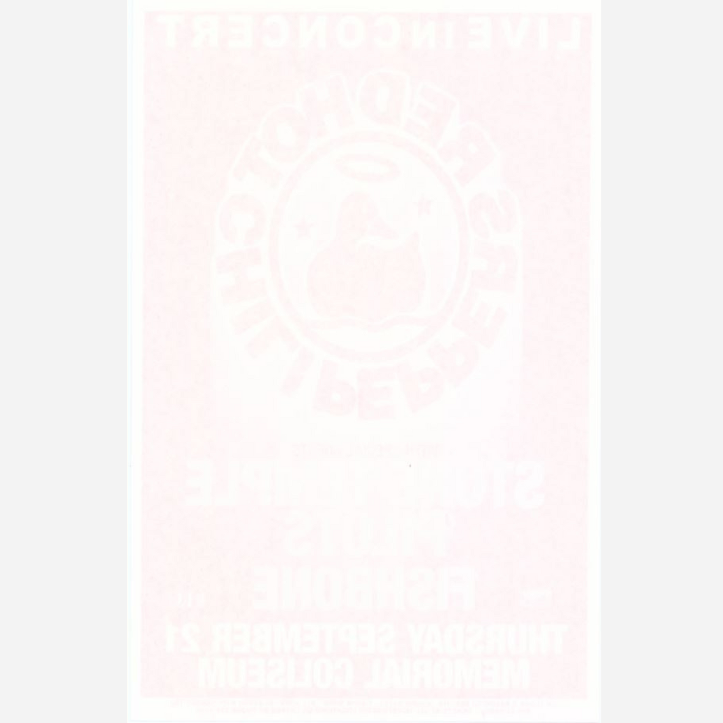 2003 Foo Fighters Salem Armory Póster original RM 95 Mint