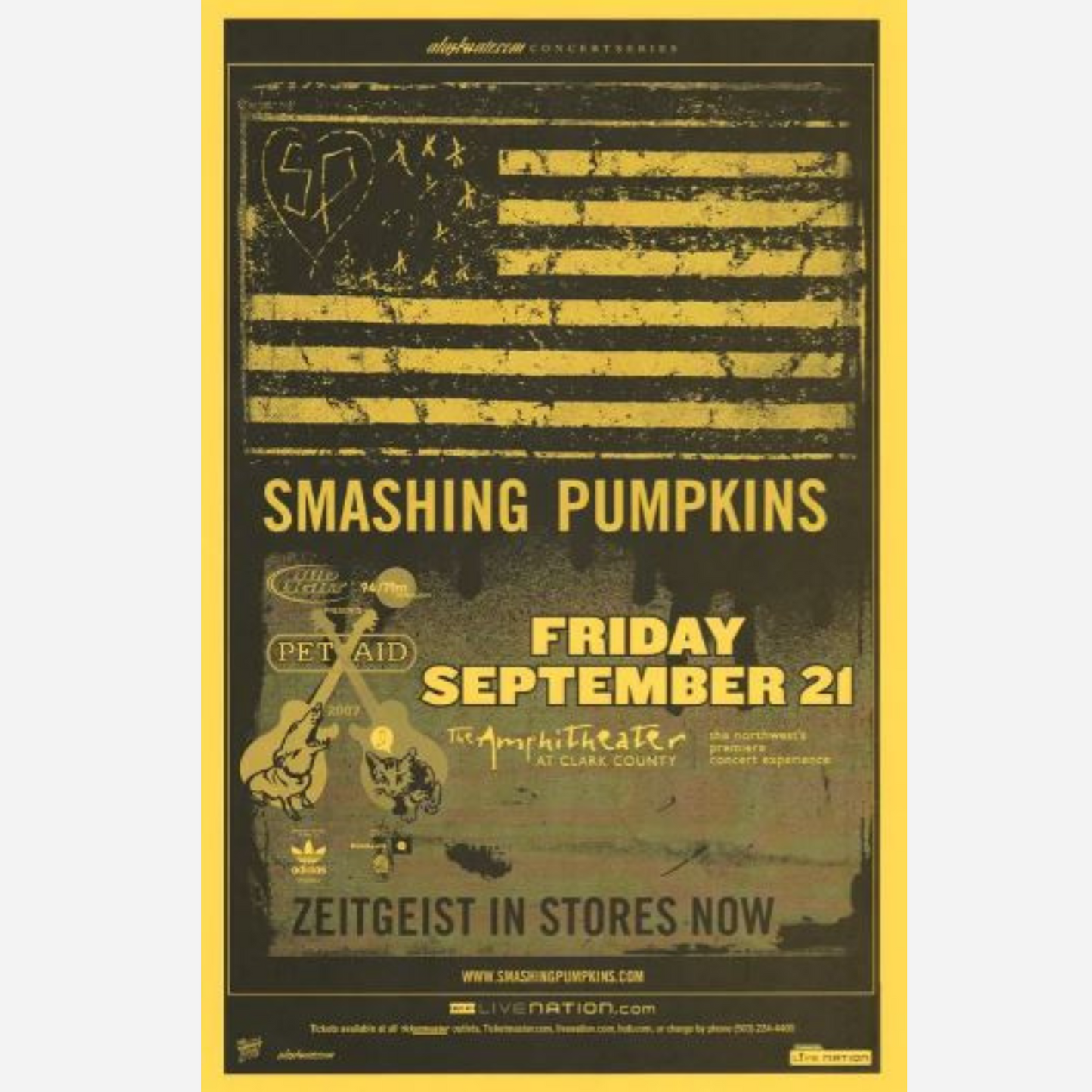 2003 Foo Fighters Salem Armory Póster original RM 95 Mint