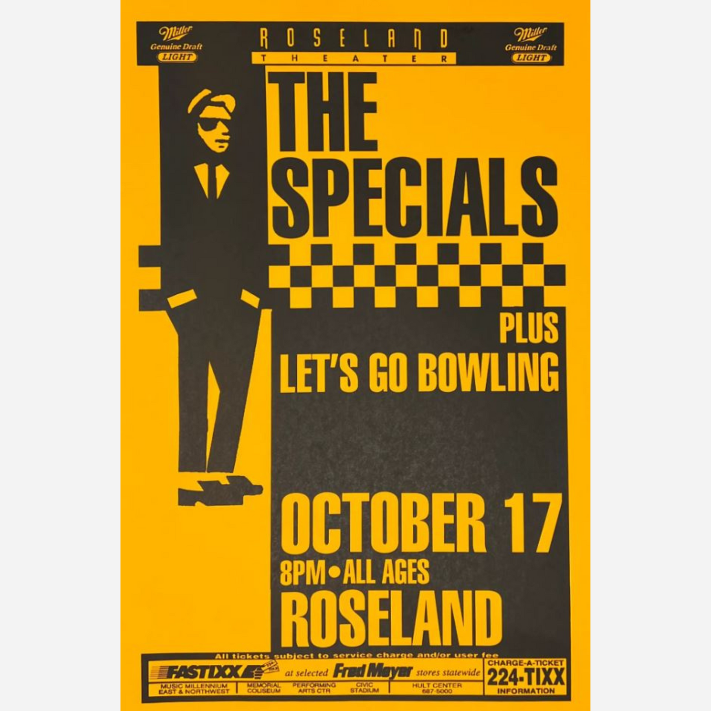 The Specials 1994 Roseland Theater Original Poster | Rare