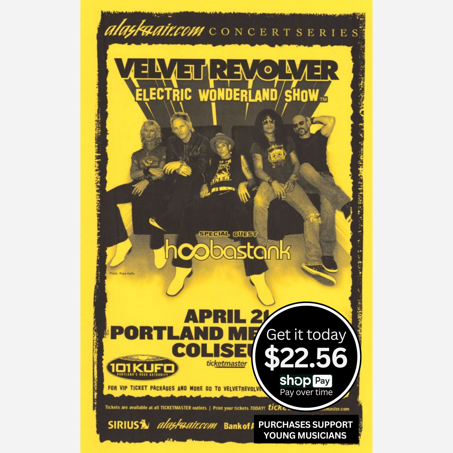 2003 Foo Fighters Salem Armory Póster original RM 95 Mint